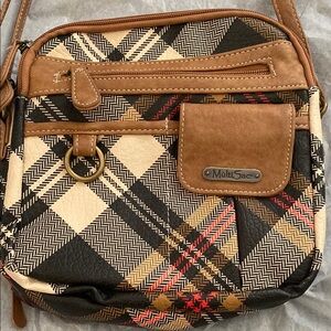 *NWOT MultiSac Plaid Crossbody Bag